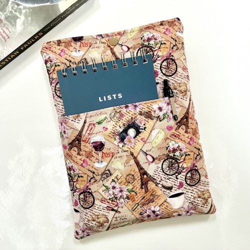 Book sleeve cover with - with, front