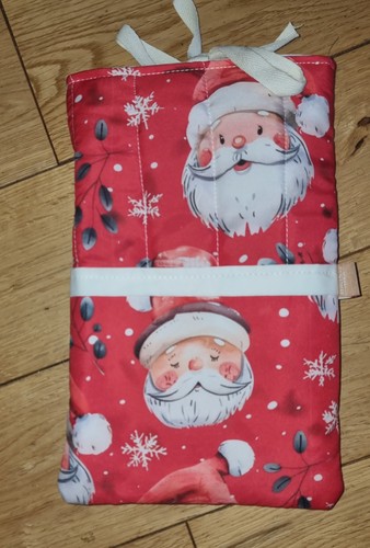 Book sleeve quilted fabric - book,