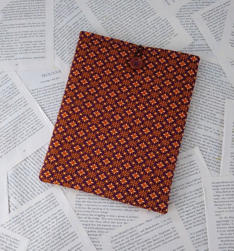 Handmade book sleeve cover - book,