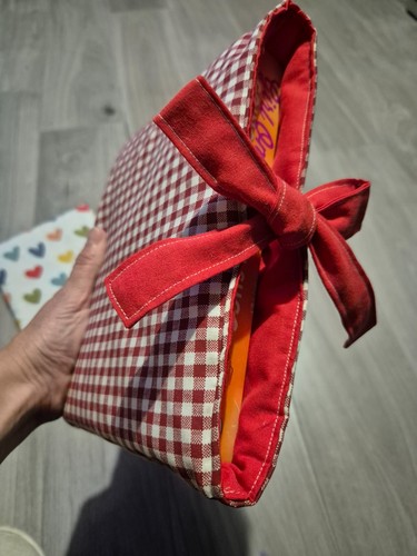 Handmade fabric book cover - book,