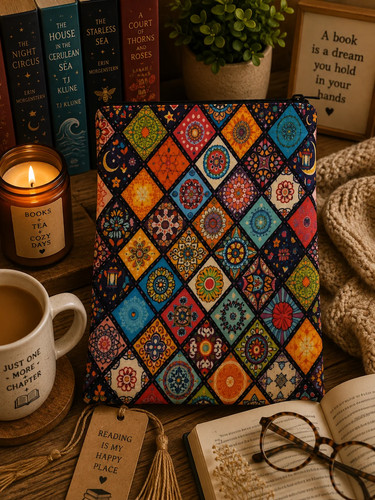 Fabric book sleeve vintage - fabric,