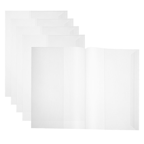 5pcs transparent book covers - 5pcs,