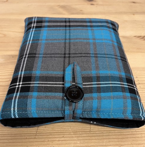 Handmade book sleeve tartan - book,