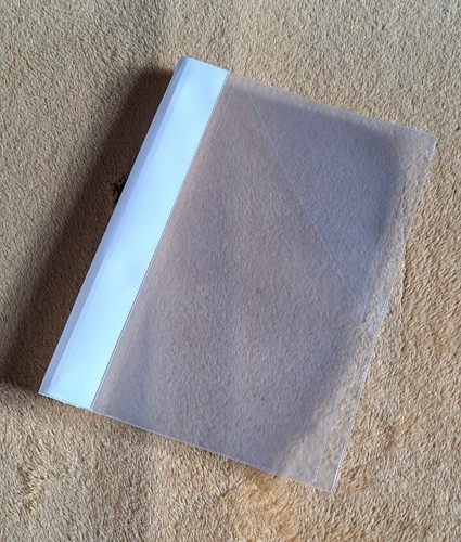 Clear book sleeve - book,