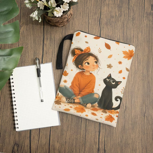 Cat themed book sleeve - sleeve, cover