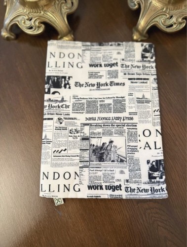 Unique cotton newspaper print - cotton,