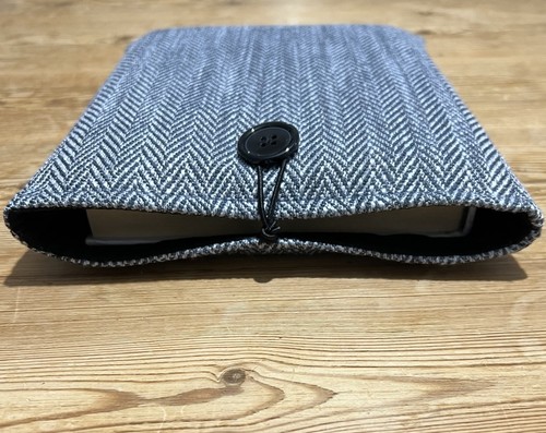 Handmade book sleeve blue - sleeve.,