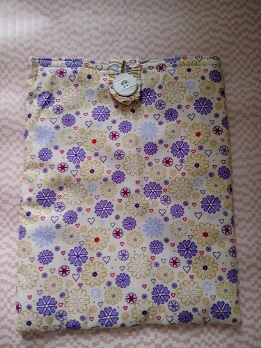 Handmade faric book sleeve - handmade,