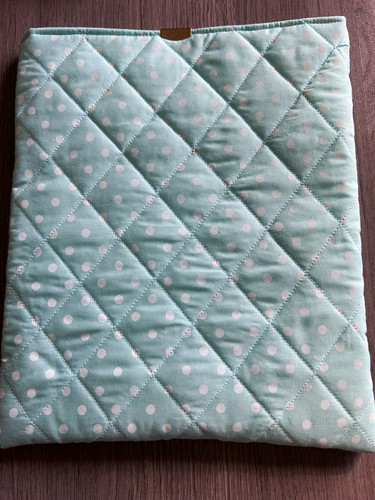 Quilted handmade book sleeve