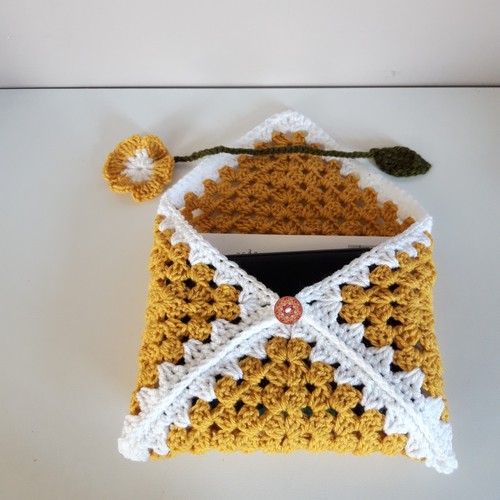 Handmade crochet book kindle - handmade,