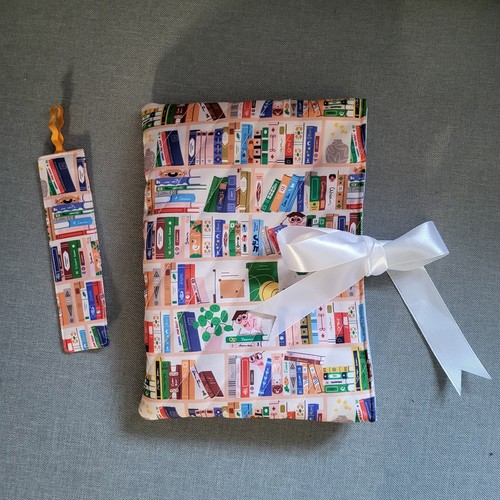 Handmade quilted fabric book - quilted,